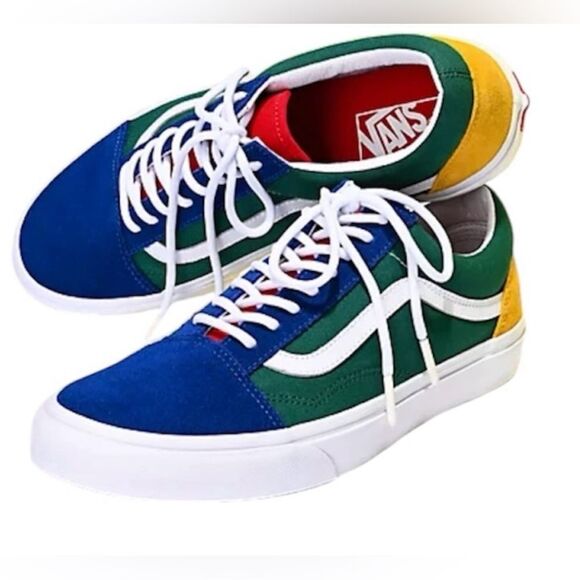 Vans Old Skool Unisex Colorblock Yacht Club Suede Low Top Skate Sneakers W9 M7.5 - Picture 1 of 9